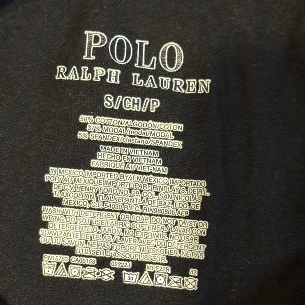 Polo by Ralph Lauren Black Tee with Multicolor Logo - Picture 7 of 10